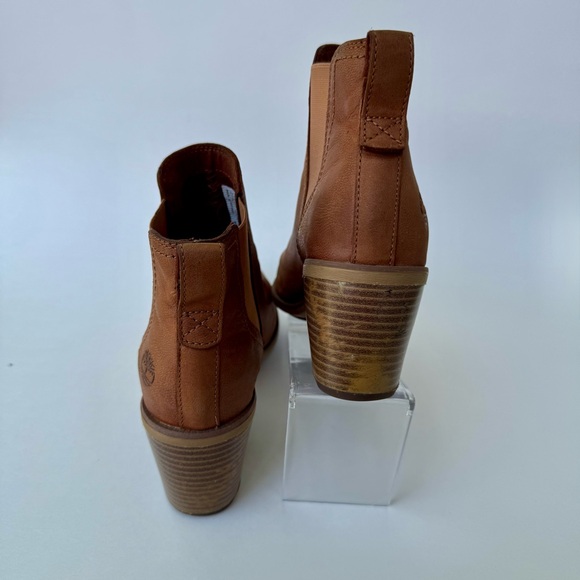 Timberland Brynlee Park Chelsea Boots Womens 7 Brown Leather Western - Picture 8 of 13